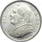 Italian States - Papal/Roman States. Platinum 20 Lire, 1868-R. BU