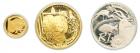 South Africa. Protea Proof Set: Gold 25 and 5 Rand plus Silver 1 Rand, 2004. PF