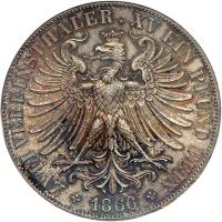 German States - Frankfurt am Main. 2 Talers, 1866. NGC MS65 - 2