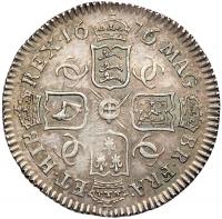 Great Britain. Sixpence, 1676/5. NGC MS63 - 2