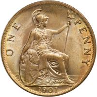 Great Britain. Penny, 1901. NGC MS65 - 2