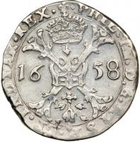 Spanish Netherlands. Patagon, 1658 (Flanders). F - 2