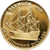 Bermuda. 100 Dollars, 1977. NGC PF67 - 2