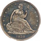 1838 Pattern Half Dollar. Silver, reeded edge. NGC PF64