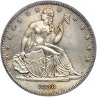 1838 Pattern Dollar. Silver, reeded edge. Restrike