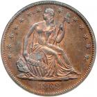 1862 Pattern Half Dollar. Copper, reeded edge. NGC PF66