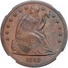 1863 Pattern Dollar. Copper, reeded edge. NGC PF64