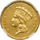 1854-O $3 Gold