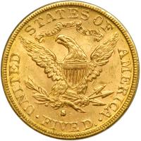 1886-S $5 Liberty. ANACS MS63 - 2