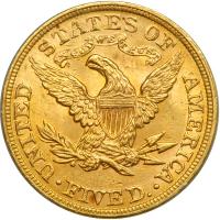 1895 $5 Liberty. ANACS MS64 - 2