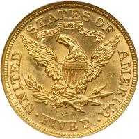 1895 $5 Liberty. NGC MS63 - 2