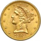 1903-S $5 Liberty. ANACS MS64