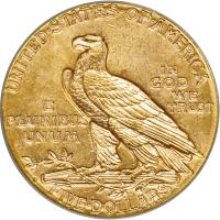 1909-D $5 Indian. ANACS MS62 - 2