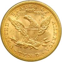 1881 $10 Liberty. ANACS MS62 - 2