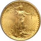 1914-S $20 St. Gaudens. PCGS MS65