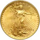 1914-S $20 St. Gaudens. ANACS MS64