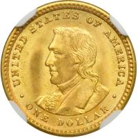 1905 Lewis and Clark Gold Dollar. NGC MS66 - 2