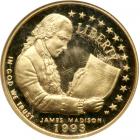 1993-W Bill of Rights $5 Gold. NGC PF70