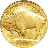 2006 $50 Gold Buffalo. NGC MS70 - 2