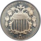 1880 Shield Nickel. PCGS PF66