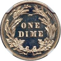 1909 Barber Dime. NGC PF64 - 2