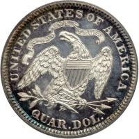 1885 Liberty Seated Quarter Dollar. PCGS PF64 - 2