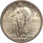 1916 Liberty Standing Quarter Dollar. PCGS MS63