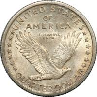 1916 Liberty Standing Quarter Dollar. PCGS MS63 - 2