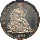 1884 Liberty Seated Half Dollar. NGC PF64