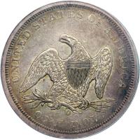 1860-O Liberty Seated Dollar. PCGS EF45 - 2