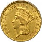 1854 $3 Gold. PCGS AU55