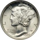 1920 Mercury Dime. NGC MS65