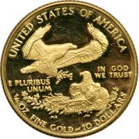 1988 $10 Gold Eagle. PF60 - 2