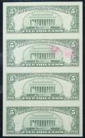 1995 $5 Federal Reserve Sheet Atlanta - 2