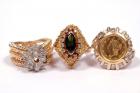 Collection of 3 14K Yellow Gold Ring