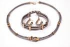 Collection of Yellow Gold, Silver & Stainless Steel Cable Style Jewelry