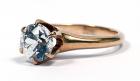 Lady's Antique White Sapphire, Diamond, 14K Yellow Gold Ring