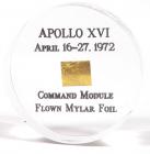 Apollo 16, 1972, FLOWN Gold Foil