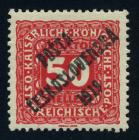 Czechoslovakia 1919, 50h rose red Austrian Postage Due. VF-XF