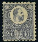 Hungary 1871-72, 2k-25k Franz Josef Engraved Issue Complete. VF-XF