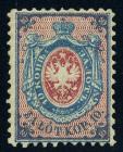 Poland 1860, 10k blue and rose, First Issue. F-VF