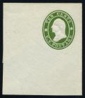 Envelope, 1860, 10¢ green. XF-Sup