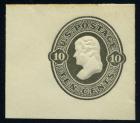 Envelope, 1870, 10¢ olive black. XF-Sup
