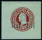 Envelope, 1920, 2¢ on 2¢ carmine on oriental buff, die 5. XF-Sup