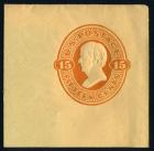 U.S. Envelope, 1870, 15¢ shades. VF-XF