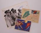 Vostok 1, 1961, Garagin, Titov, Nikolayev and Popovich Autographs