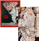 Apollo 11, 1969, Neil Armstrong, Michael Collins and Buzz Aldrin Vintage Autographs