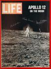 Apollo 12, 1969, Charles Conrad, Dick Gordon, and Alan Bean Vintage Autographs