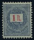 Hungary 1888, 1fo gray and silver Key Value. VF-XF