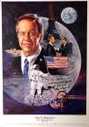 MR-3, 1961, "Alan Shepard / First American in Space" Lithographby Tom Fricker